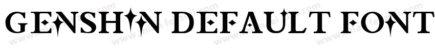 Genshin default fonts字体转换